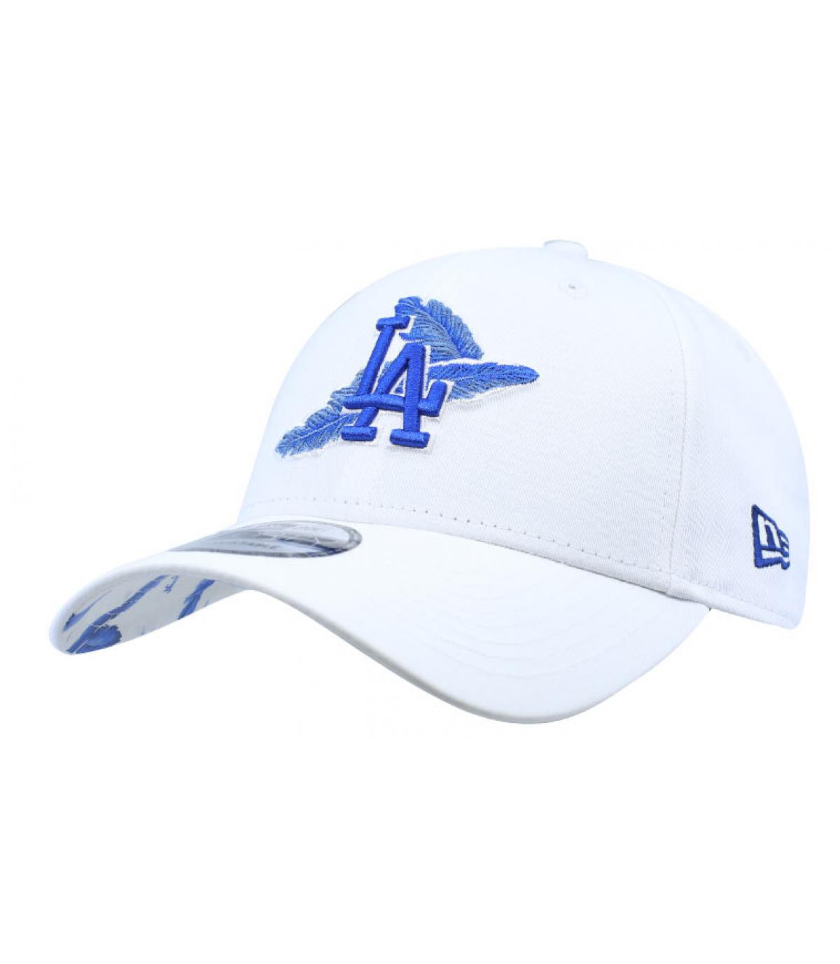Blue and white baseball hat hot sale